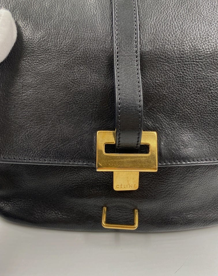 Céline leather and suede crossbody
