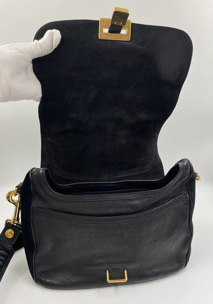 Céline leather and suede crossbody