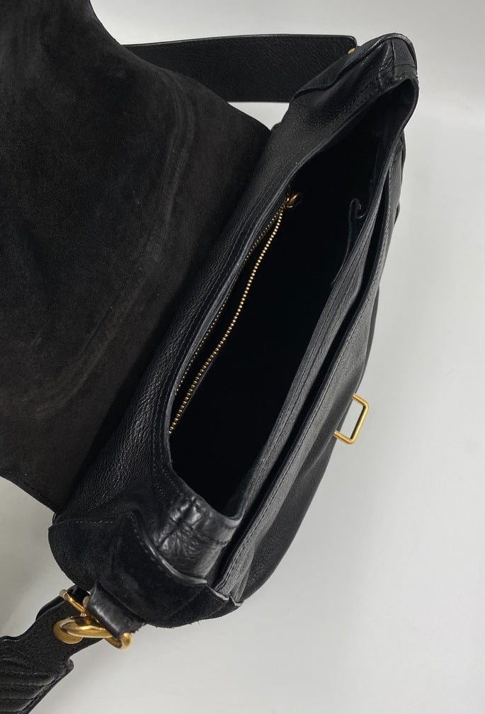 Céline leather and suede crossbody