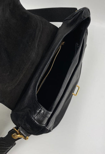 Céline leather and suede crossbody