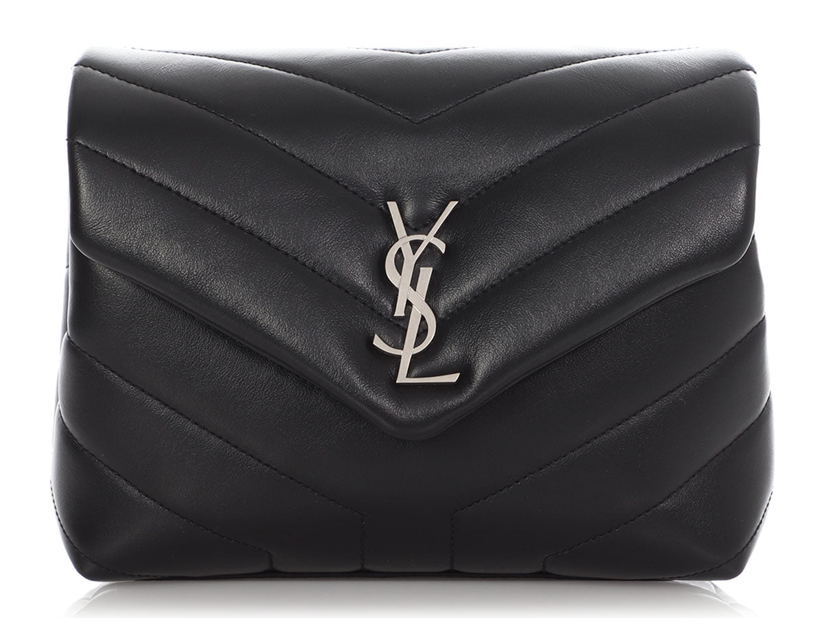 Saint Laurent Loulou Matelassé Black Shoulder Bag