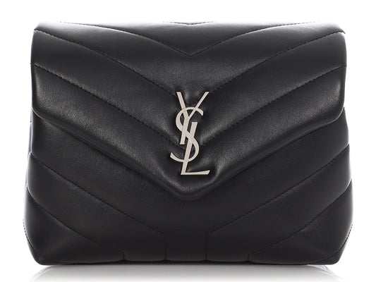 Saint Laurent Loulou Matelassé Black Shoulder Bag