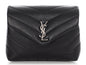 Saint Laurent Loulou Matelassé Black Shoulder Bag