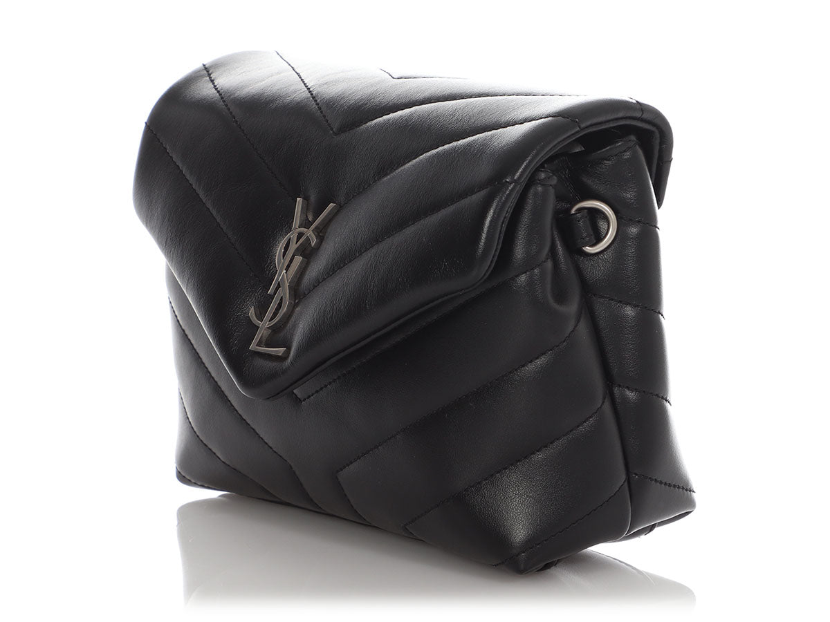 Saint Laurent Loulou Matelassé Black Shoulder Bag