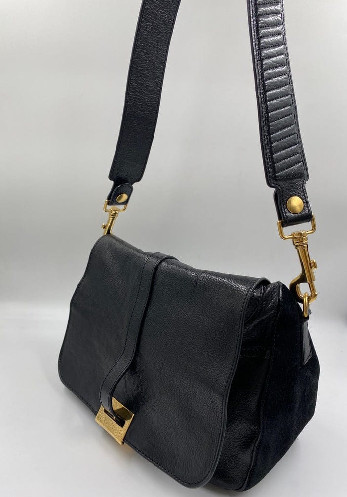 Céline leather and suede crossbody