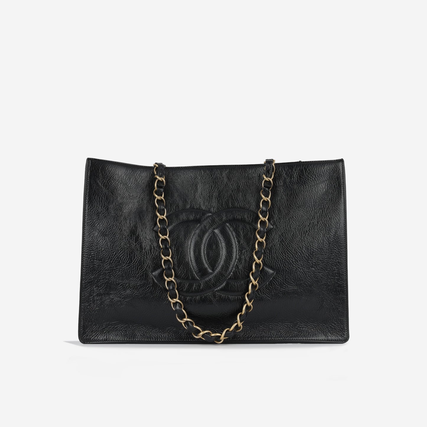 Chanel Shopping Tote Calfskin Black Tote Bag Calfskin