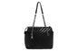 Chanel Black Chevron Lambskin Surpique Small Tote