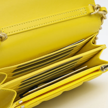 Chanel Seasonal Lacquer Chain Flap - Yellow