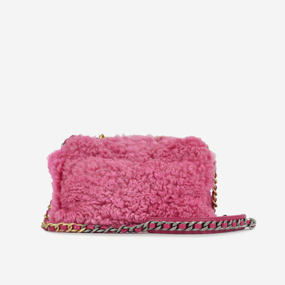 Chanel Chanel 19 Lambskin Black Shoulder Bag Style 28