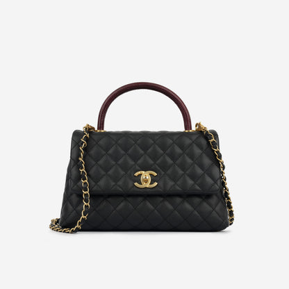 Chanel Coco Handle Lambskin Black Shoulder Bag