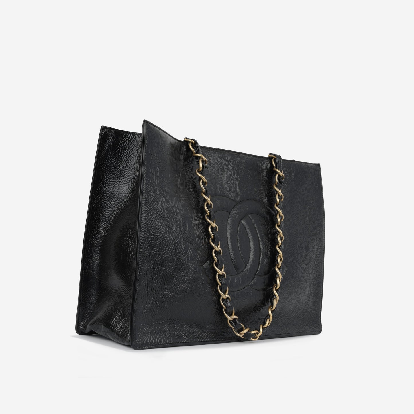 Chanel Shopping Tote Calfskin Black Tote Bag Calfskin