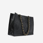 Chanel Shopping Tote Calfskin Black Tote Bag Calfskin