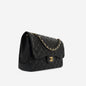 Chanel Classic Flap Lambskin Black Shoulder Bag Style 19