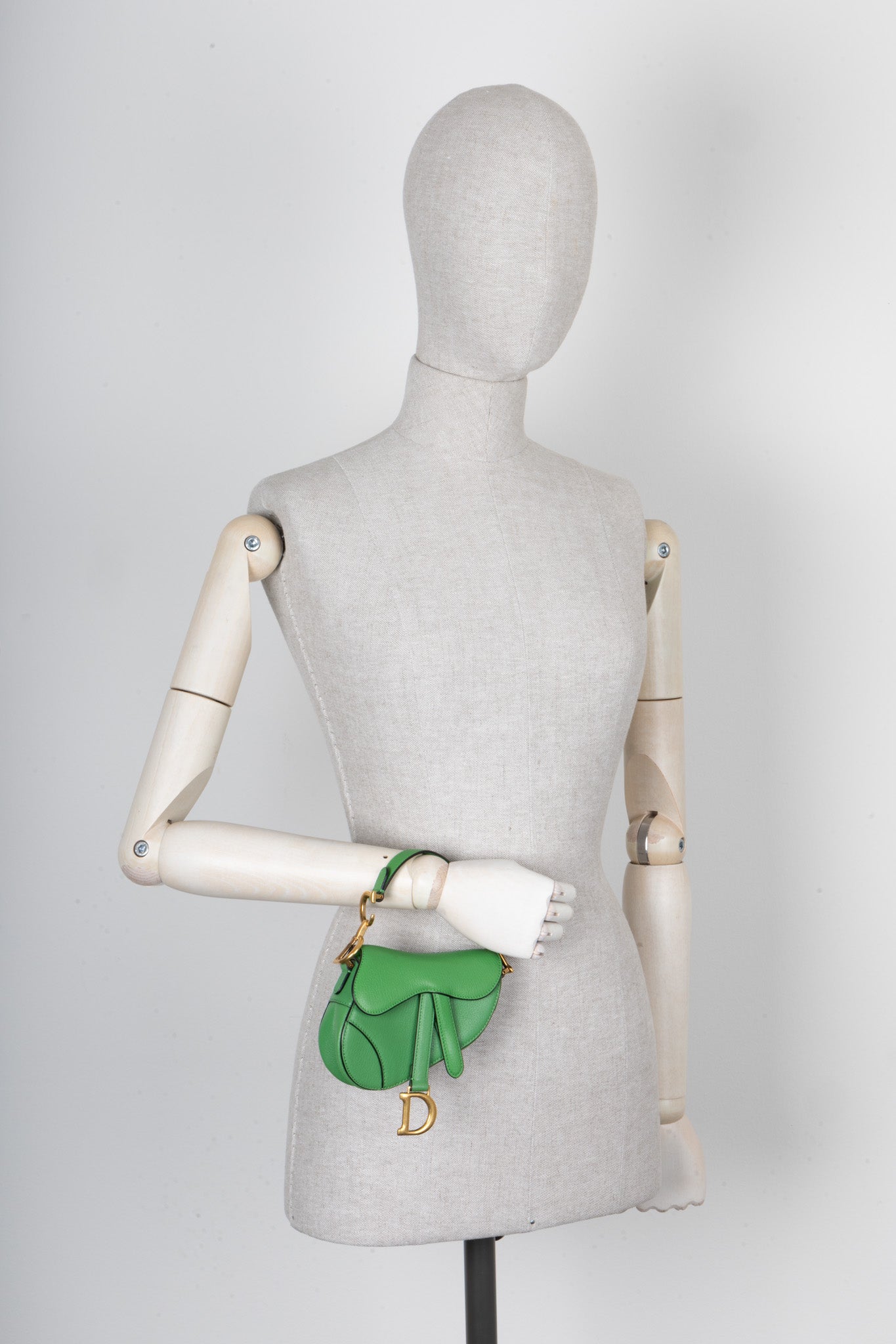 Christian Dior Micro Saddle Bag Green