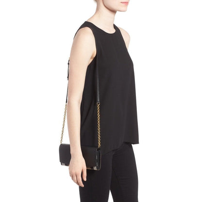 Henley Crossbody On Chain Bag Black