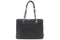 Chanel Quilted Caviar Leather Black Tote Style 3