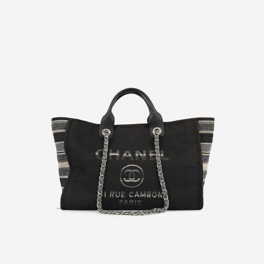 Chanel Cambon Calfskin Black Tote Bag Calfskin