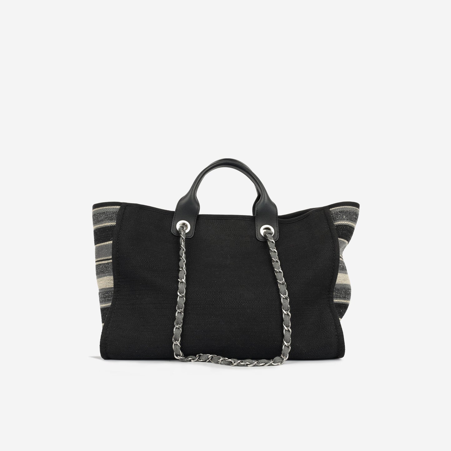 Chanel Cambon Calfskin Black Tote Bag Calfskin