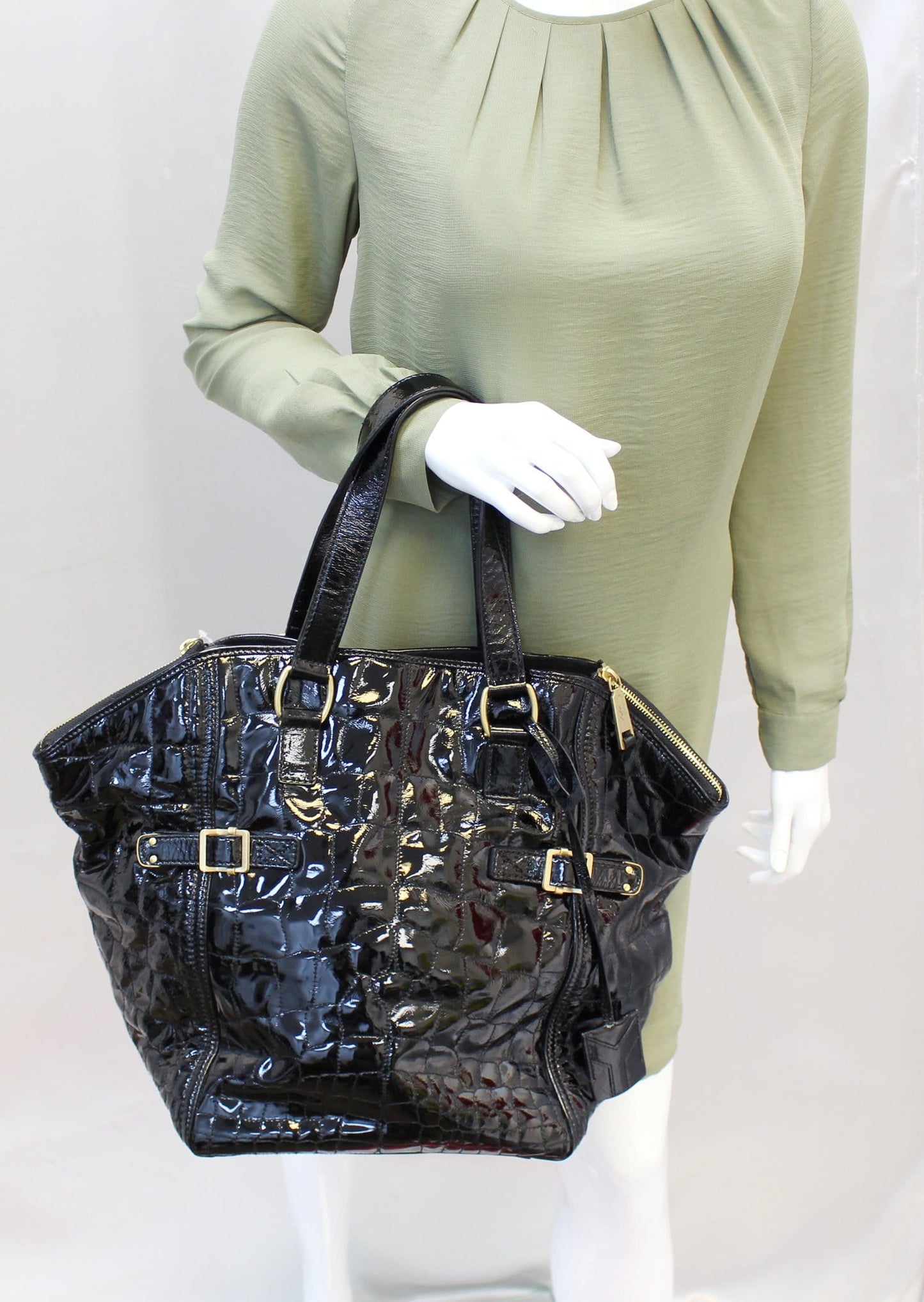 Saint Laurent Leather Black Tote Bag