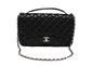Chanel Black Quilted Lambskin Easy Carry Jumbo Flap Bag