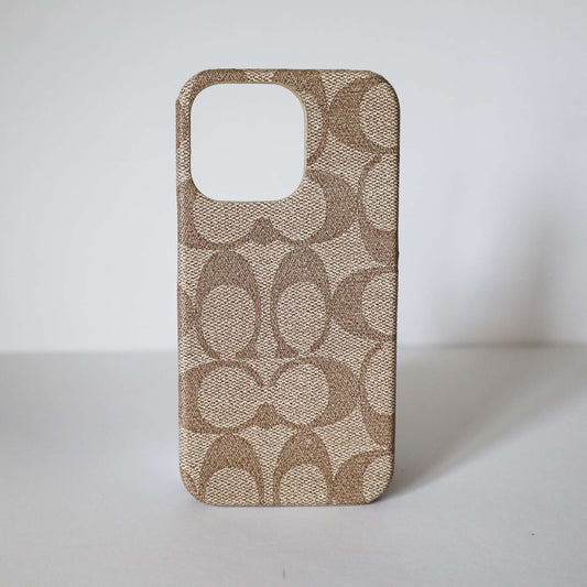 Coach iPhone 13 Case Light Beige for iPhone 11 12 13 pro Max