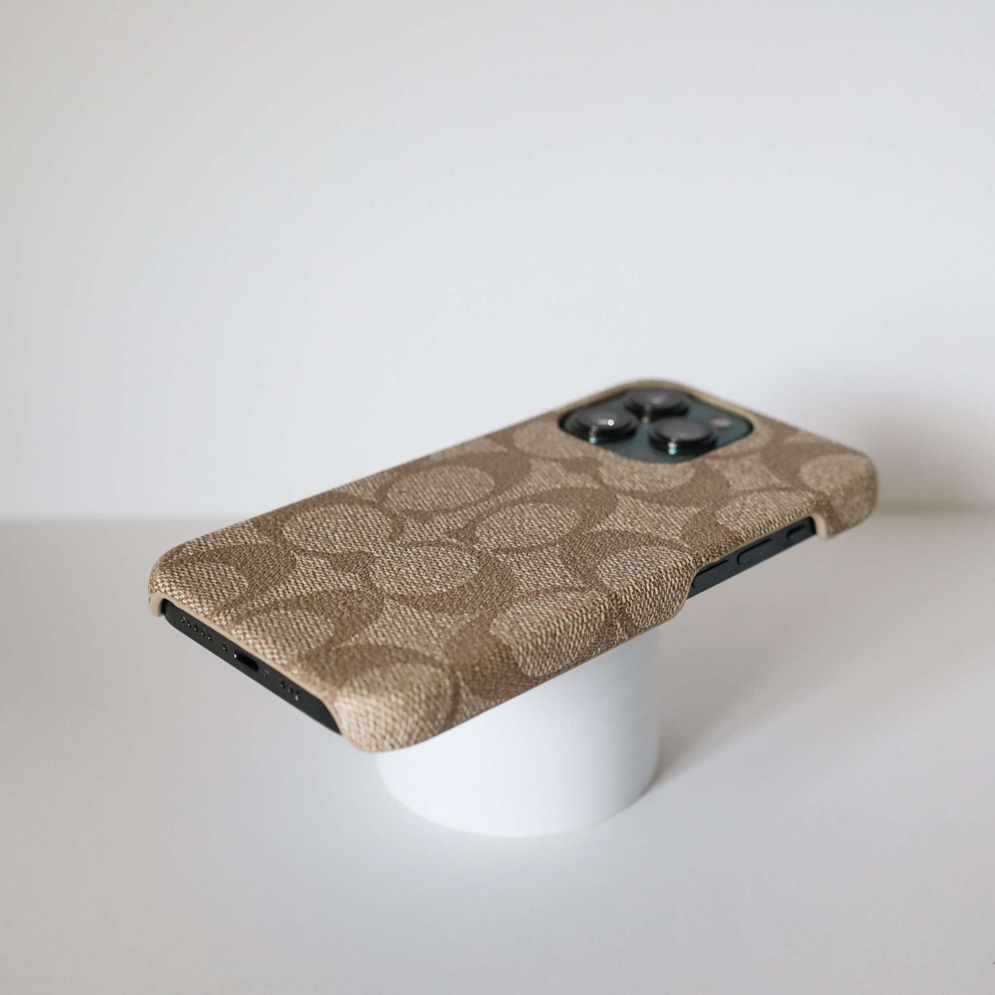 Coach iPhone 13 Case Light Beige for iPhone 11 12 13 pro Max