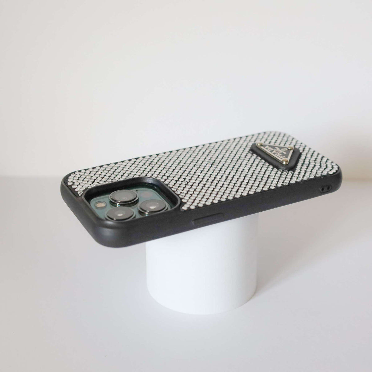 Prada Phone Case Rhinestone Design Iphone 12 13 14 Pro Plus / 18 Pro / 18 Pro Max