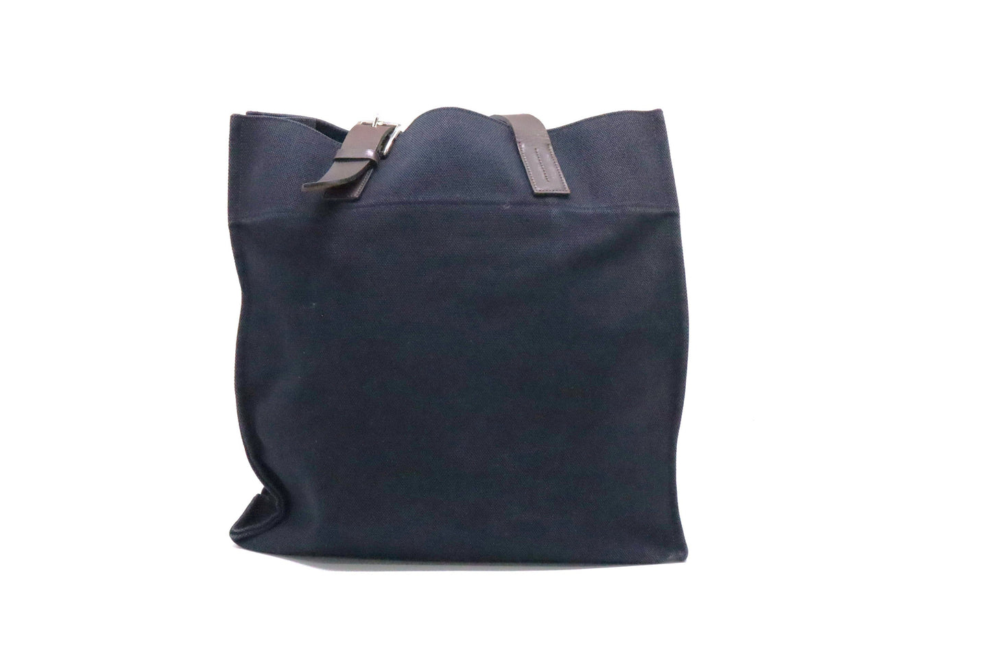 Hermes Etriviere Tote In Navy Blue Canvas