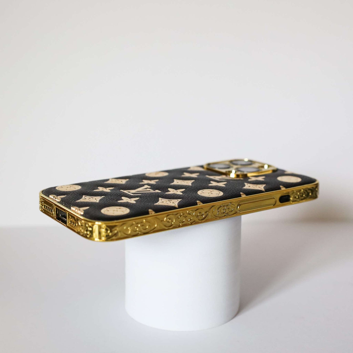 iPhone Glitter Case Leather Gold Letters 11 12 13 14 Pro Max