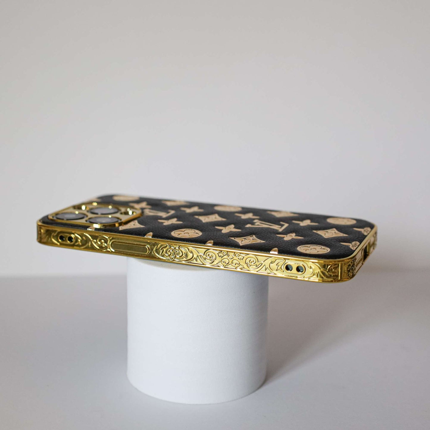 iPhone Glitter Case Leather Gold Letters 11 12 13 14 Pro Max