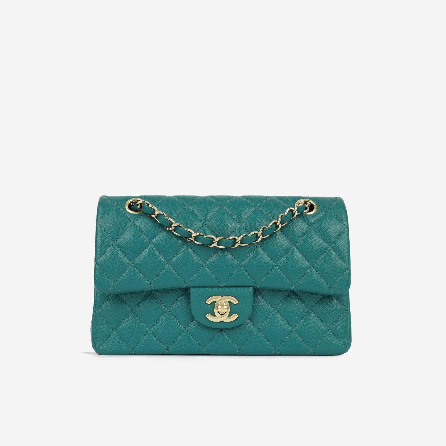 Chanel Classic Flap Lambskin Gold Shoulder Bag Style 99
