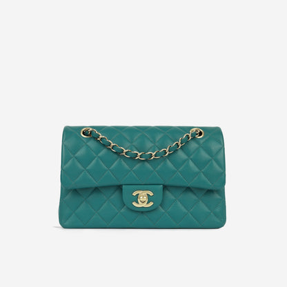 Chanel Classic Flap Lambskin Gold Shoulder Bag Style 99
