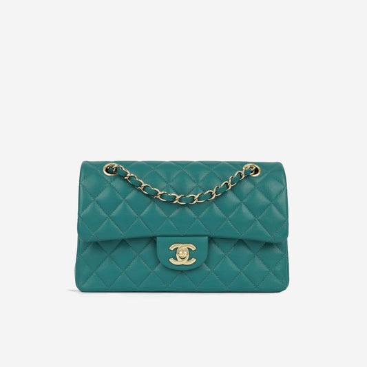 Chanel Classic Flap Lambskin Gold Shoulder Bag Style 99