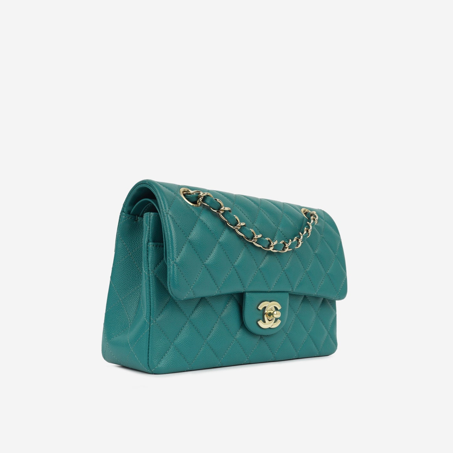 Chanel Classic Flap Lambskin Gold Shoulder Bag Style 99