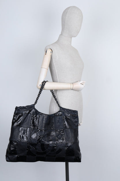 Chanel Brooklyn Tote Patchwork Black