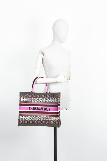 Dior Book Tote Canvas Tote Bag