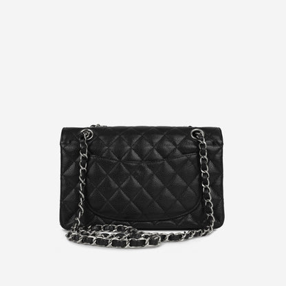 Chanel Classic Flap Lambskin Black Shoulder Bag Style 252