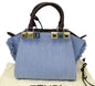 Fendi Tote Leather Red Tote Bag Style 20