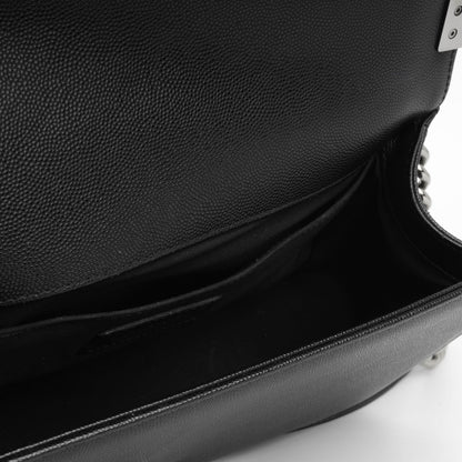 Chanel Boy Bag Caviar Black Shoulder Bag Style 10