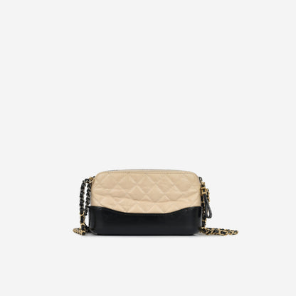 Chanel Gabrielle Lambskin Black Shoulder Bag Lambskin