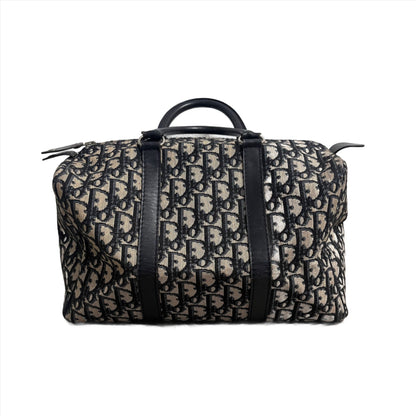 Dior Bowling Boston Bag Black Oblique Canvas