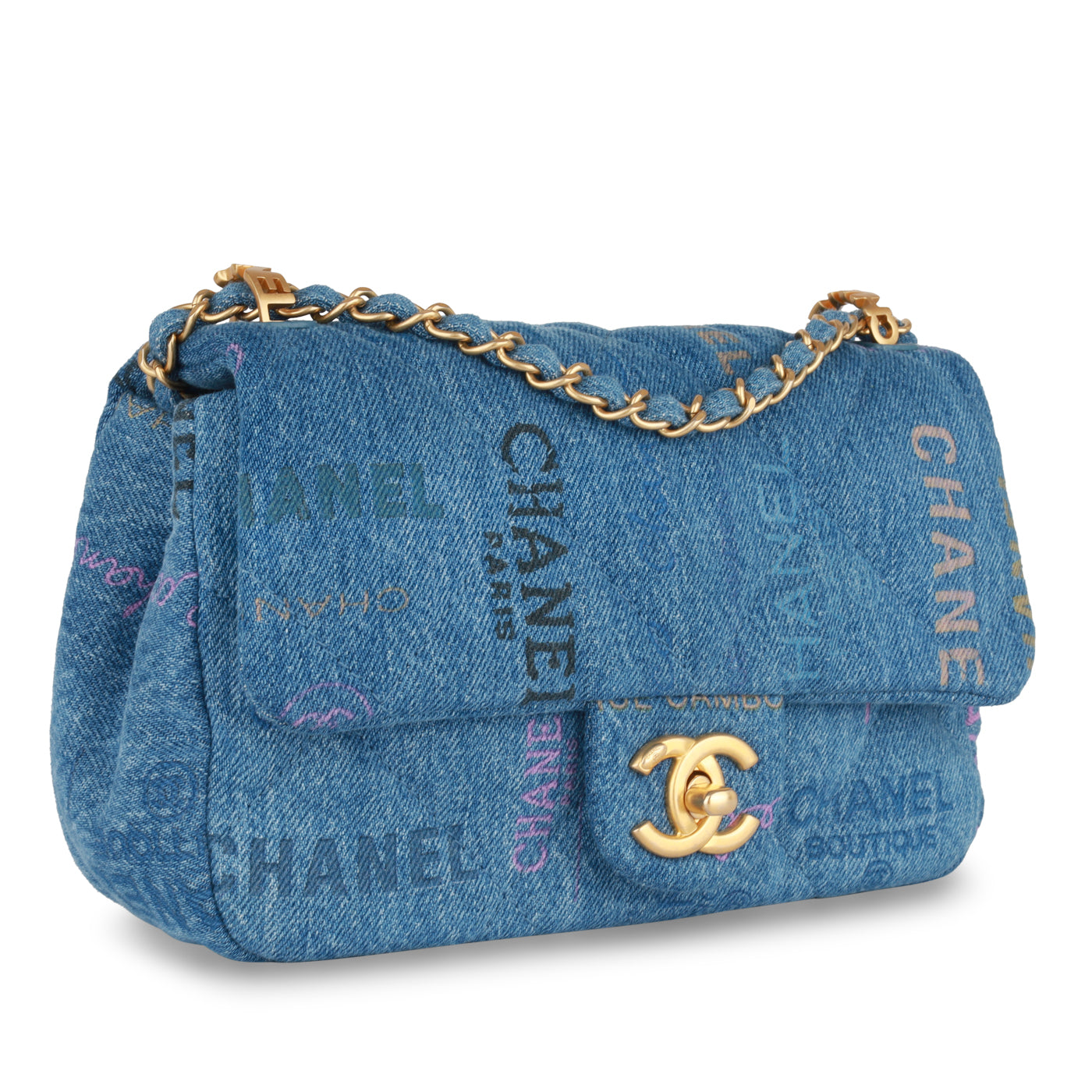 Chanel Classic Flap Leather Gold Shoulder Bag Style 9