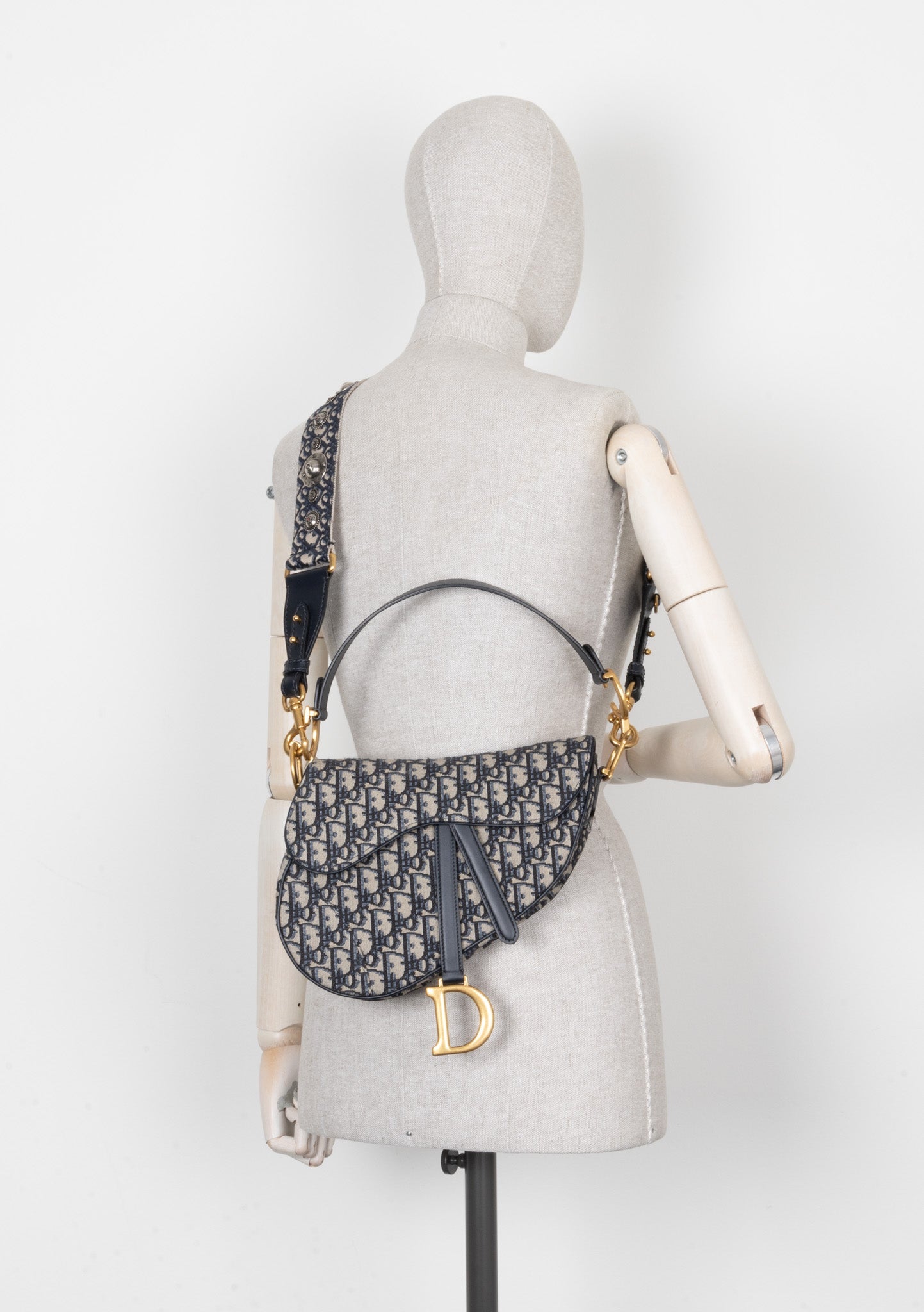 Christian Dior Saddle Bag Oblique Blue