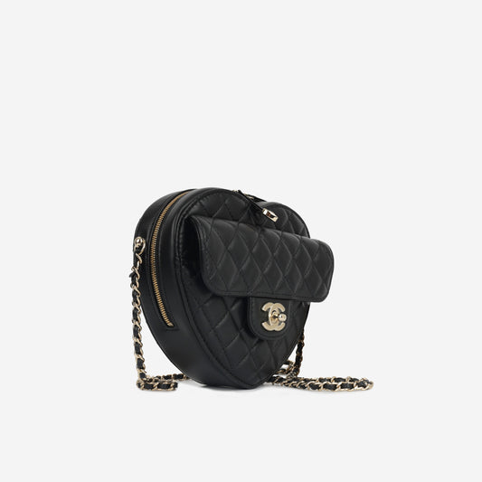 Chanel Luxury Lambskin Black Handbag Style 7