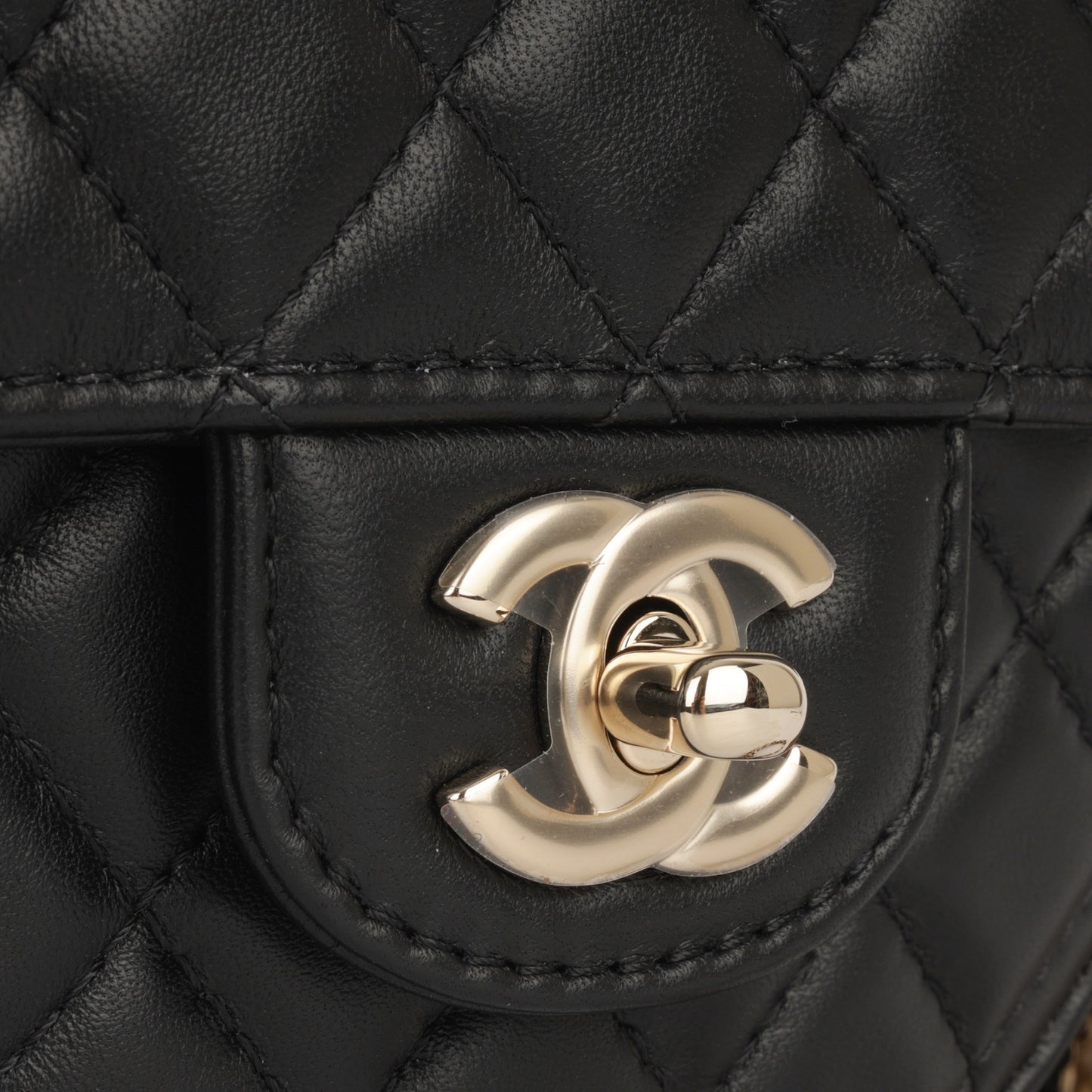 Chanel Luxury Lambskin Black Handbag Style 7