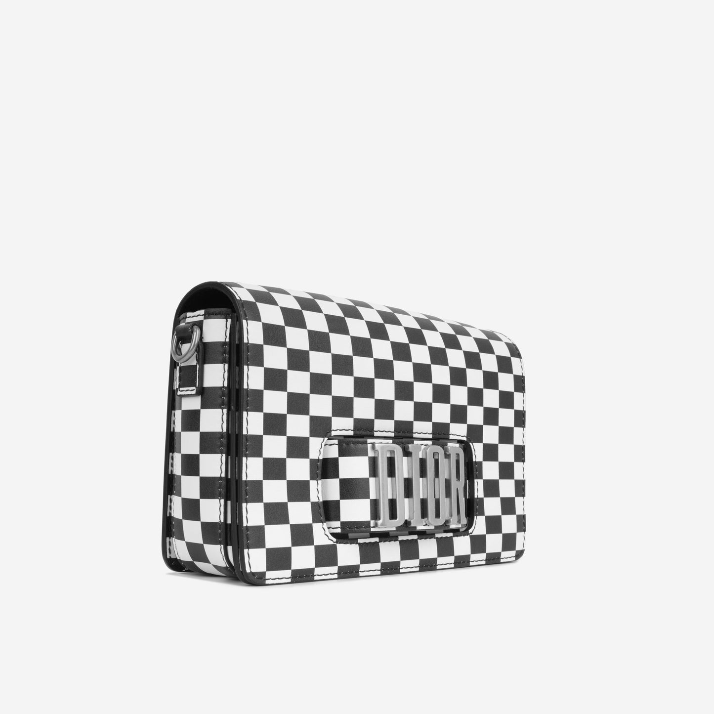 Dior Lou Leather Canvas Crossbody Bag