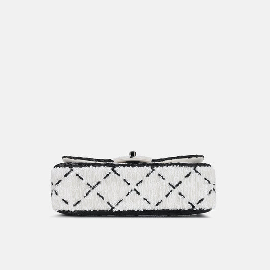 Chanel Classic Flap Lambskin Black Shoulder Bag Style 352