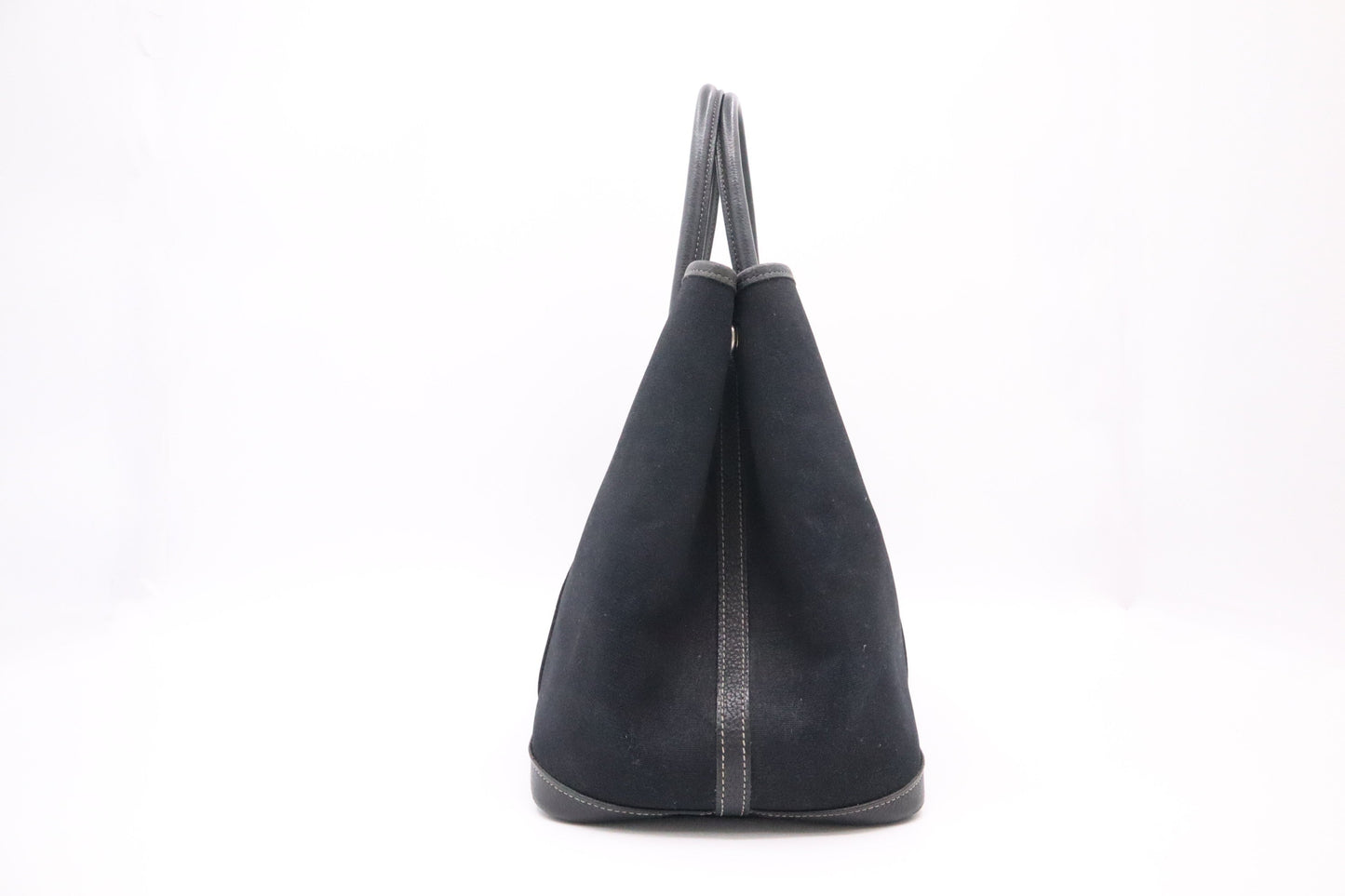 Hermes Garden Party 36 Bag In Black Canvas