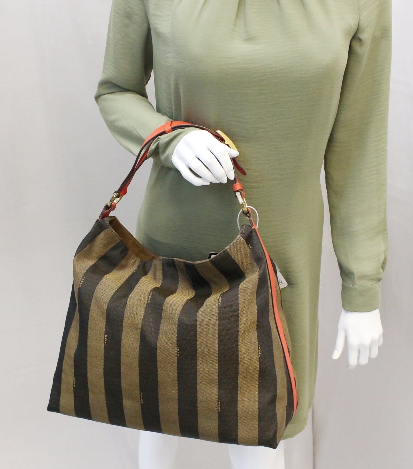 Fendi Leather Red Shoulder Bag Style 22