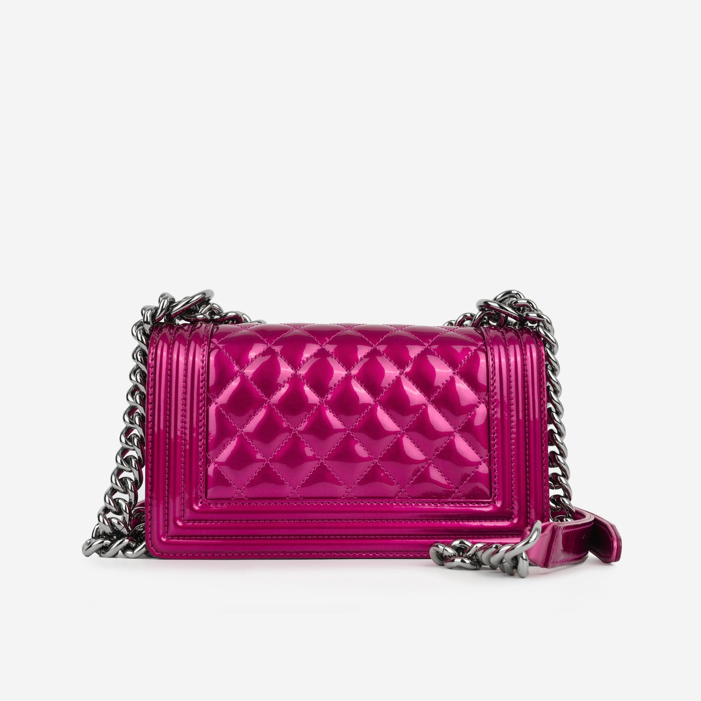 Chanel Boy Bag Lambskin Pink Shoulder Bag Lambskin